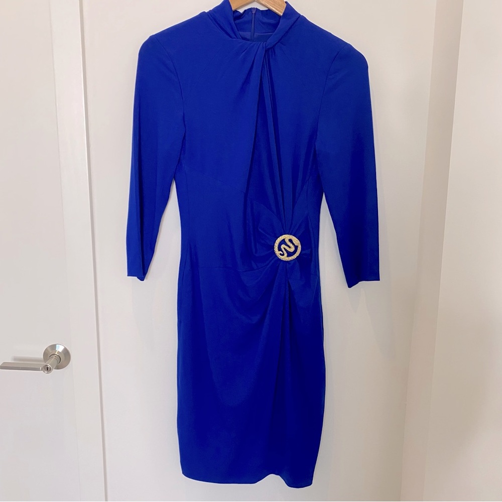 Caché Rouched Waist midi Dress